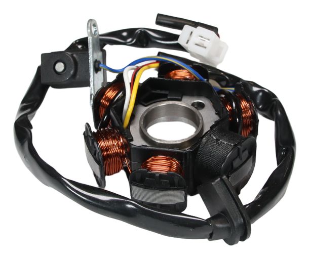 Lichtmaschine (Zündung) TNT, inkl. Stator, Grundplatte für Peugeot Liegend