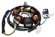 Lichtmaschine (Zündung) TNT, inkl. Stator, Grundplatte für Peugeot Stehend (ohne Wegfahrsperre)