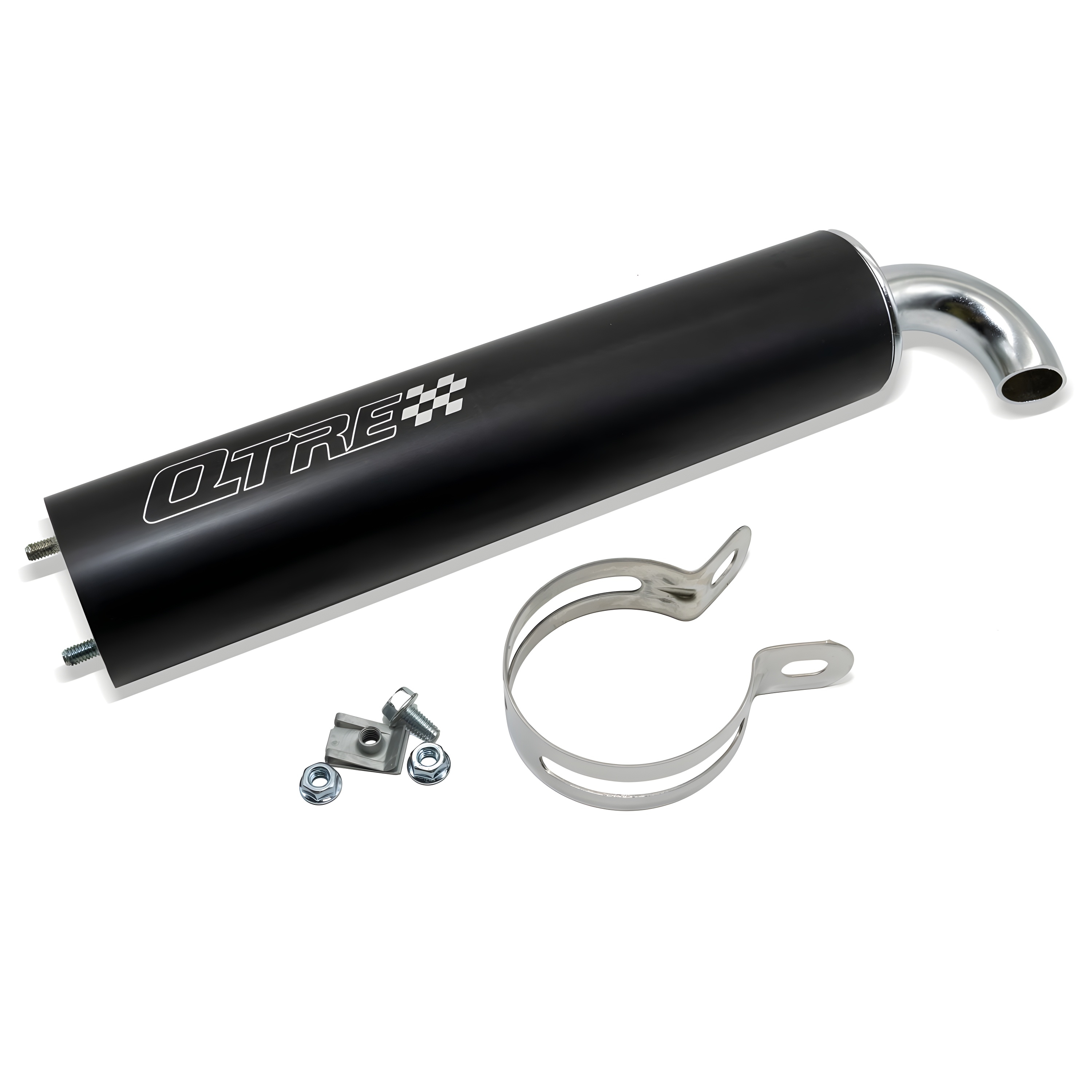 TECNIGAS Q-TRE Auspuff Für Piaggio NRG 50 - Verchromt Für Bj. 1999-2005