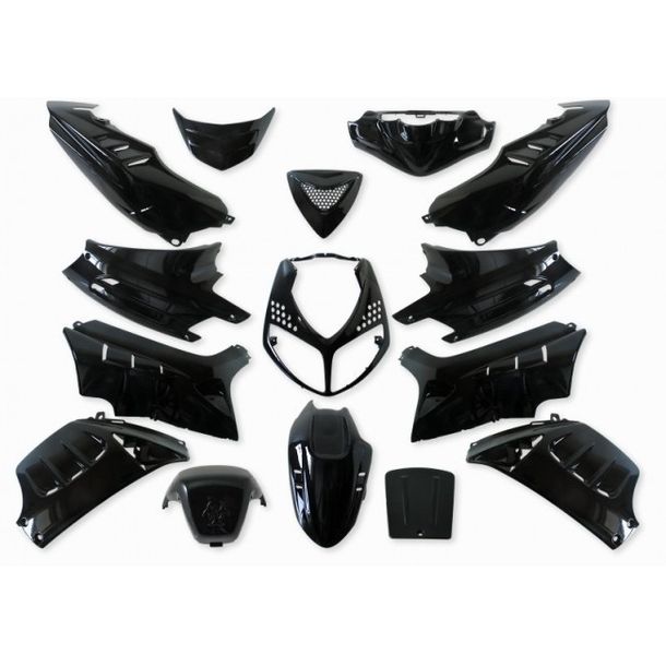 Couvrant 15 Pièce StylePro pour Peugeot Speedfight 2 métallique noir