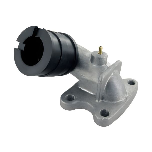 Ansaugstutzen Motoforce RACING, inkl. Gummi-Steckverbindung für Peugeot stehend, d=21mm