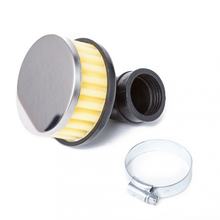Sport Luftfilter Schaumstoff (gelb) , für 17.5mm Vergaser, gewinkelt