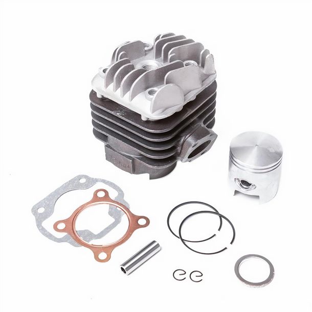 Kit cylindre MXT SPORT 70ccm AC complet avec culasse, piston et joint complet pour Minarelli horizontal AC