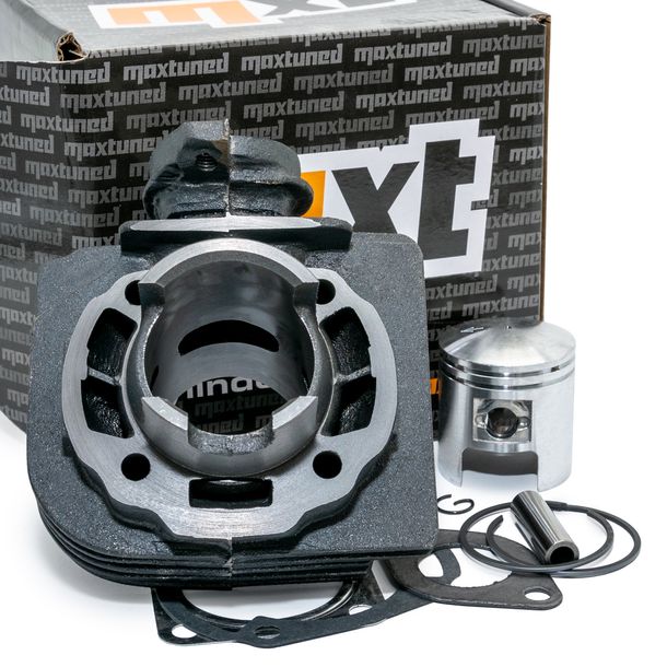 Zylinderkit MXT Standard 50ccm AC 10mm Typ 1 komplett mit Zylinderkopf Kolben Dichtsatz für Morini AC / Aprilia, Benelli, Derbi, Italjet, Suzuki, TGB
