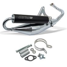 Výfuk Tecnigas Q-TRE s homologací, chrom pro Piaggio / Gilera