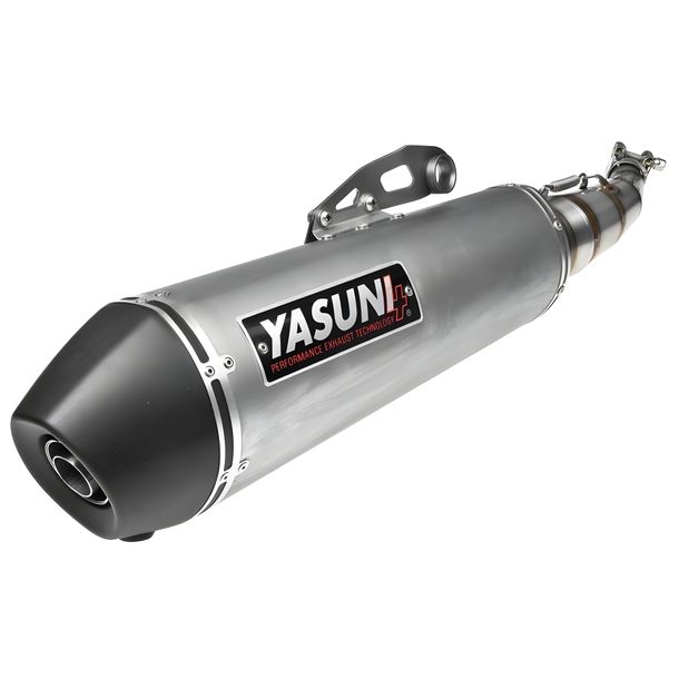 Yasuni Scooter 4 titanium look exhaust system for Yamaha YP X-Max 125 cc model 2008 - 2010