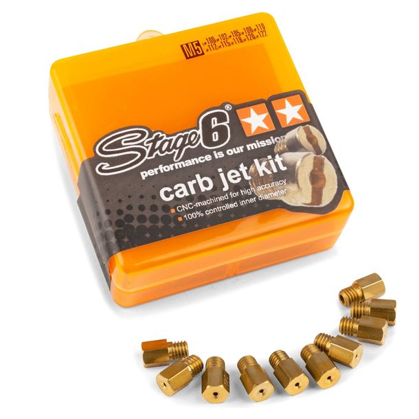 Stage6 carburateurhoofdsproeierset voor TM24 grootte: 100, 103, 105,... 122