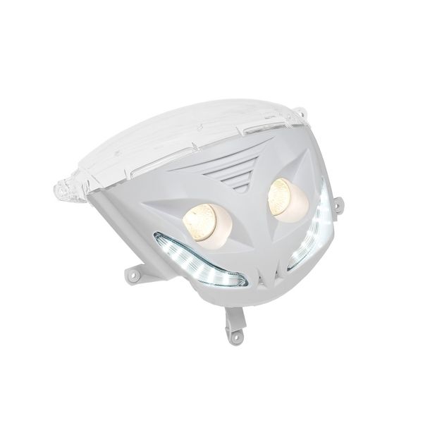 Scheinwerfer Weiß mit LED - Beleuchtung für Piaggio Zip SP 2 (2000)