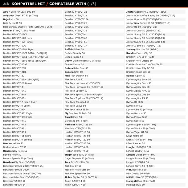 Mutter Zylinder Stehbolzen M7 für Benzhou YY50QT - 8 50 Sukida Sprint - 10 – Bild 6