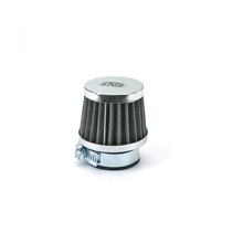 Luftfilter TNT Stahlgewebe Chrom, gerade, Anschluss 28 / 35mm