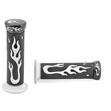 Chwyty kierownicy TNT FLAME, biały