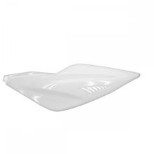 Carenagem lateral traseira esquerda para Yamaha Aerox, MBK Nitro, branco metálico