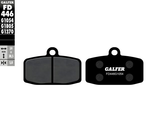 Remblokken Galfer FD446G1054 Halfmetaal