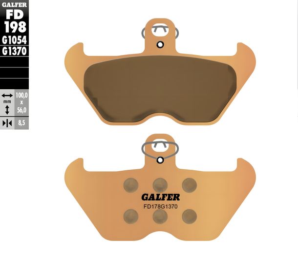 Pastillas de freno Galfer FD198G1370 Metal sinterizado STREET