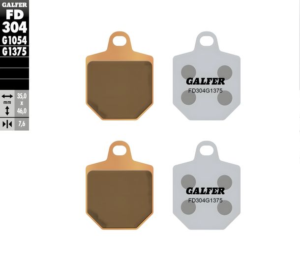 Remblokken Galfer FD304G1375 Gesinterd metaal SPORT