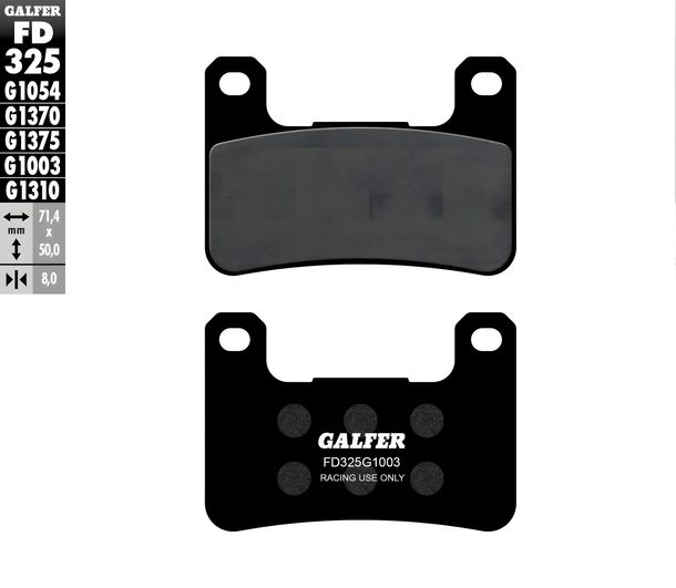 Remblokken Galfer FD325G1003 Gesinterd metaal Racing