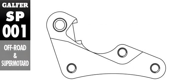 Oversize Bremsscheiben Adapter Galfer SP001