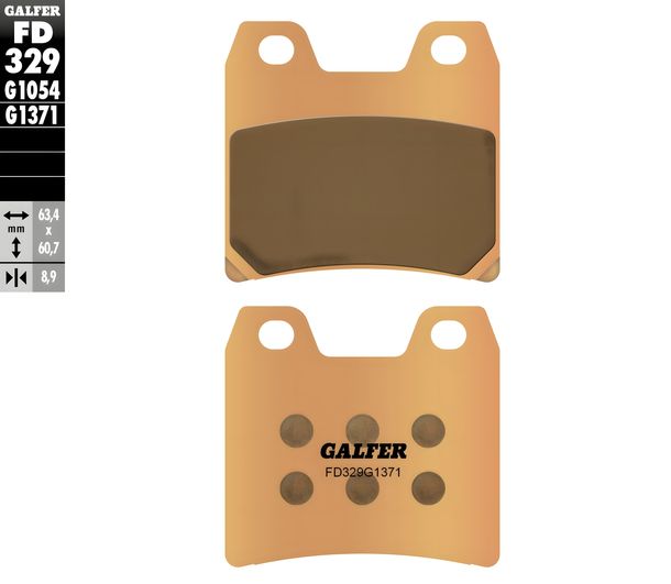 Pastillas de freno Galfer FD329G1371 Metal sinterizado STREET