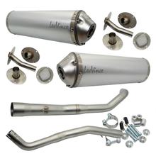 Rear silencer LeoVince 2x LV-X with approval, aluminum for Yamaha XT 660 R / X year 2004 - 2016