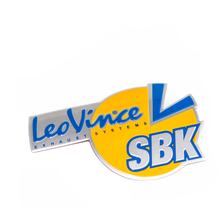 Plakette / Emblem LeoVince Auspuff-Ersatzteil Aufkleber SBK, hitzebeständig