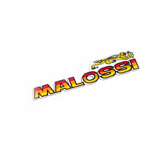 Sticker Malossi mini yellow red 8.5cm x 1.5 - 2cm  Heavy Tuned: Cheap  spareparts for Scooter, Bikes, Motorcycles & Vespa