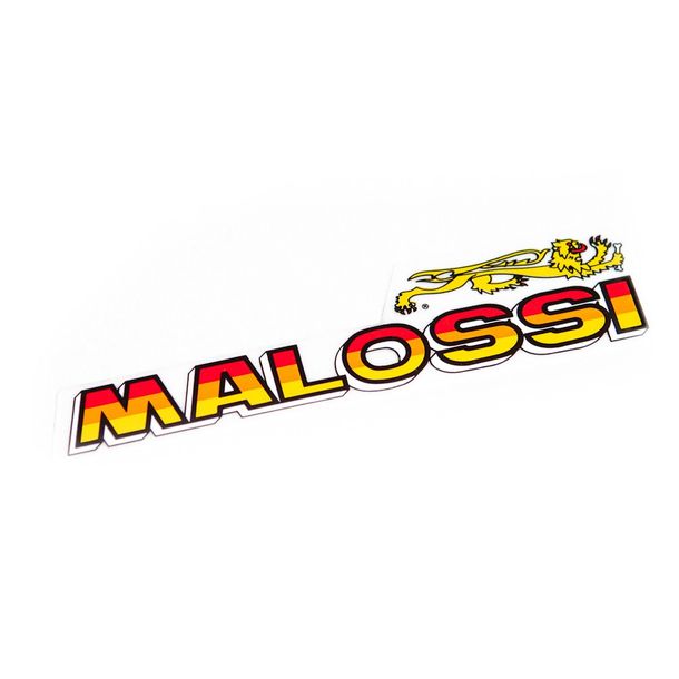 Aufkleber Sticker Malossi Löwe Logo Schriftzug, mittel 131 x 31mm