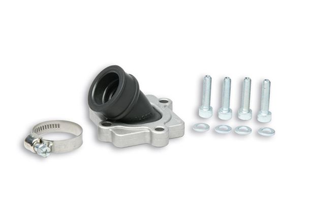 Ansaugstutzen Malossi MHR X360, Minarelli liegend  22mm Durchlass / 24,5mm Anschlussweite