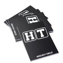 Notitieblok/schrijfblokje/blok - Din A5, 50 vellen, 80gr, zwart met HT-logo