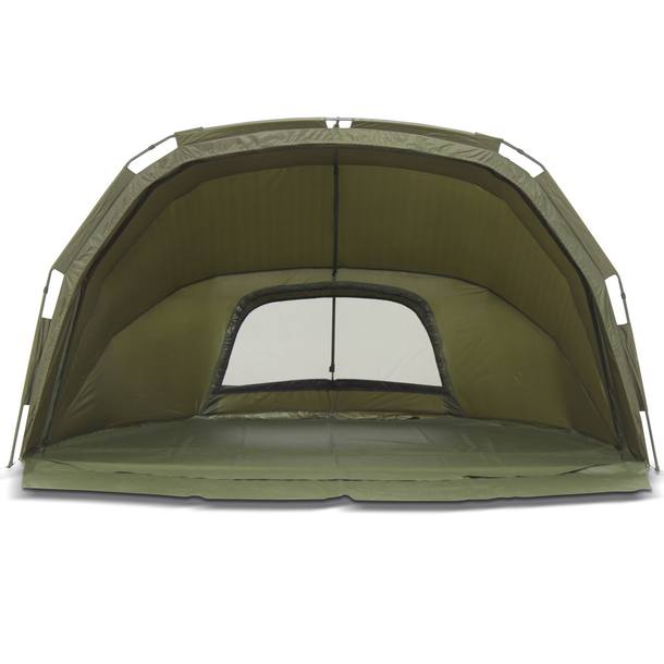 Lucx® Bivvy + Winterskin 2 - 3 Mann Karpfenzelt + Überwurf Carp Dome Tent Tiger – Bild 13