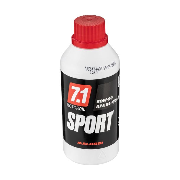 Aceite de la transmisión Malossi 7.1 SGX Sport SAE30 80W-90 API GL-4 / GL-5 botella de 250ml