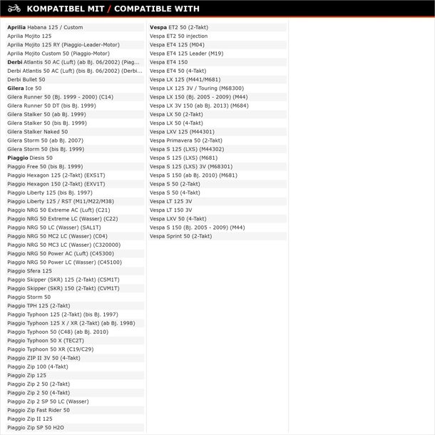 Bremsbeläge Bremsschuhe Piaggio Trommel Bremse für Hexagon 125 50 Vespa LX – Bild 5