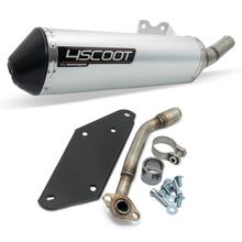 Touring uitlaat Tecnigas 4SCOOT met homologatie voor Kymco Like 125 (schijfrem)