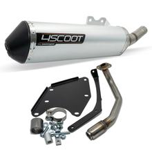 Touring uitlaat Tecnigas 4SCOOT met keuring voor Peugeot Tweet, SYM Symphony 125 (schijfrem)