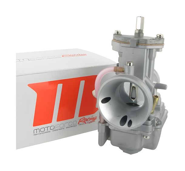 CARBURADOR MOTOFORCE RACING, DISTRIBUIDOR PLANO, 34 MM, INCLUYE POWERJET (HD 142 / ND 45 / PJ32), TAMAÑO DE CONEXIÓN DEL COLECTOR DE 40MM%2