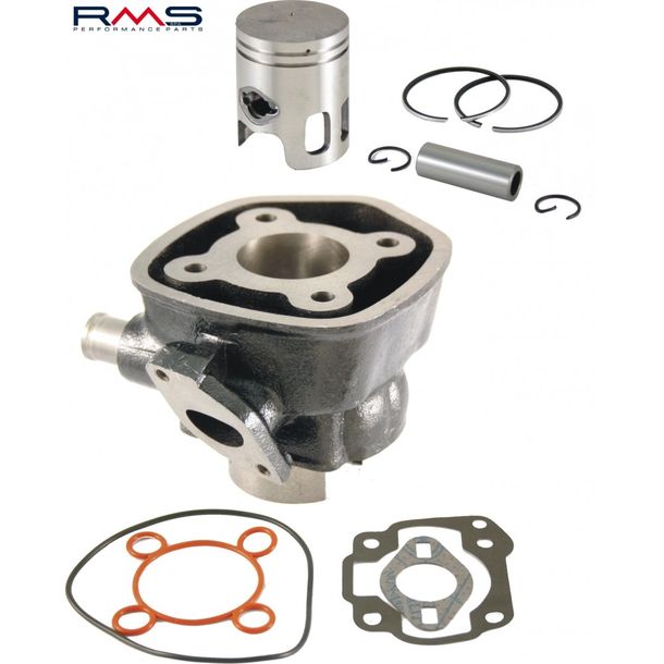 Cylinder RMS 50cc spare Minarelli horizontal  LC, 10mm piston pin