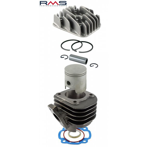 Cylindre RMS 70cc le sport incl. Culasse pour Minarelli horizontal AC 10 mm