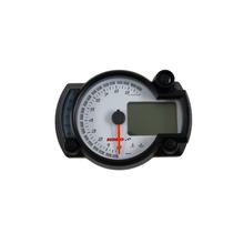 Tachometer KOSO Digital Cockpit RX2N PLUS, 0-10000 rpm, SPEED / RPM / FUEL / TRIP / TIME / TEMP, blau beleuchtet, weiß für Baja Retro RT, Baotian BT49QT-6A4 Bj. 01 - 2010