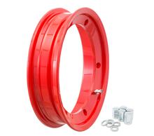 Felge SIP schlauchlos (offen), rot, 2.1 x 10 Zoll für Vespa PX - mit KBA-Nummer