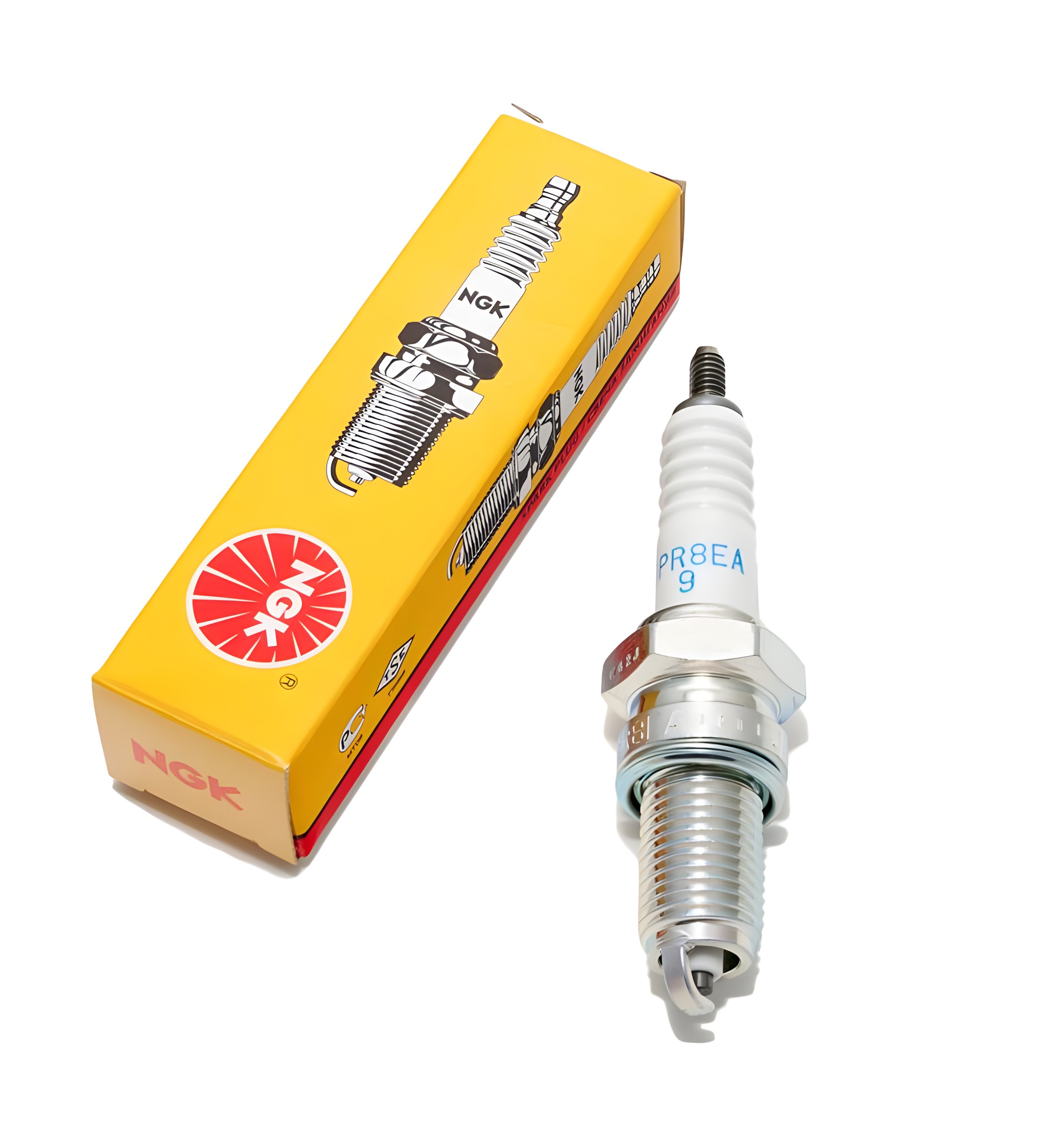 Zündkerze NGK DPR8EA-9 entstört 19mm Langgewinde Ø 12mm, 3483 4929 6570