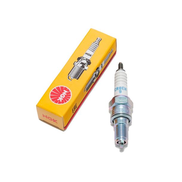 Zündkerze NGK CR8EH-9 entstört, 19,0mm Langgewinde Ø 10,0mm, 5219 / 5666 / 6791