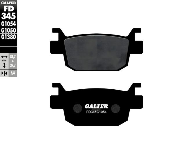 Remblokken Set Galfer FD344G1054 & FD345G1054 Halfmetaal voor & achter, Honda NSS Forza EX 250 ccm