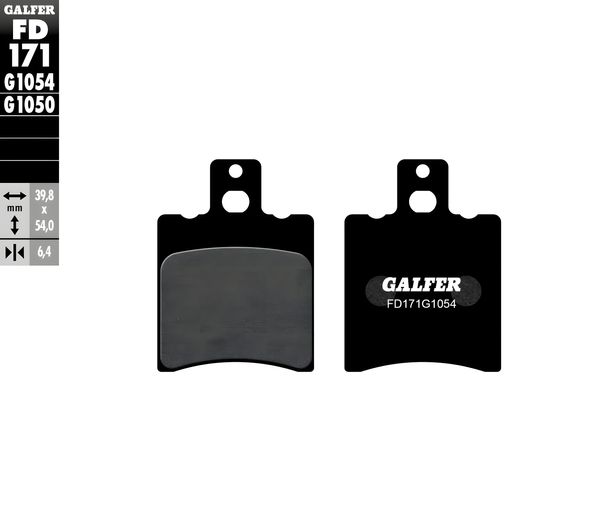 Pastillas de freno juego Galfer FD171G1054 & MF640G2165 delantero & trasero para MBK Ovettto 100 ccm