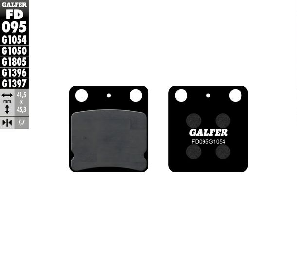 Remblokken Set Galfer FD095G1054 & MF451G2165 voor & achter, Peugeot Sum Up 125 ccm