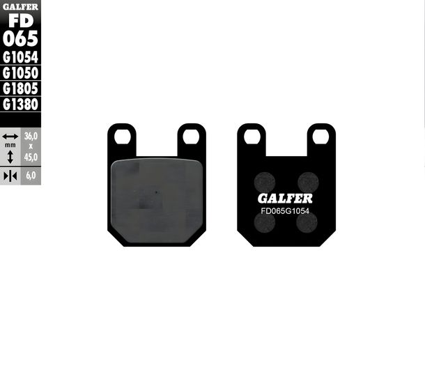 Pastillas de freno juego Galfer FD065G1054 & MF002G2165 delantero & trasero para Peugeot Vivacity 100 ccm