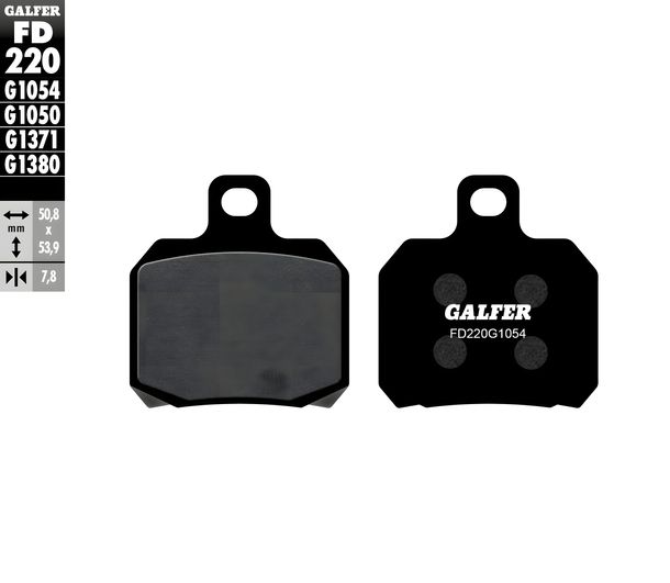 Brake pads Set Galfer 3x FD220G1054 Semi-metal front & rear for Piaggio Beverly 500 ccm