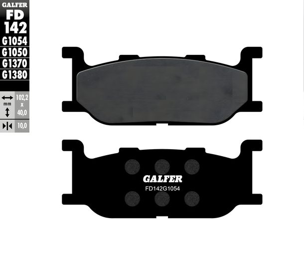 Bremsbeläge Set Galfer FD142G1054 & FD260G1054 Semi-Metall vorne & hinten für Yamaha XP T-Max 500 ccm Bj. 2000