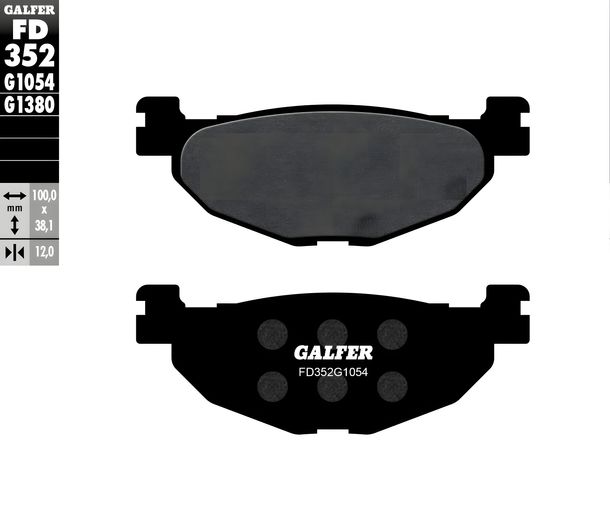 Bremsbeläge Set Galfer FD169G1054 & FD352G1054 Semi-Metall vorne & hinten für Yamaha XP T-Max 500 ccm Bj. 2004