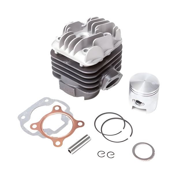 Kit cylindre MXT SPORT 70ccm AC 12mm complet avec culasse, piston et jeu de joints pour Minarelli horizontal AC