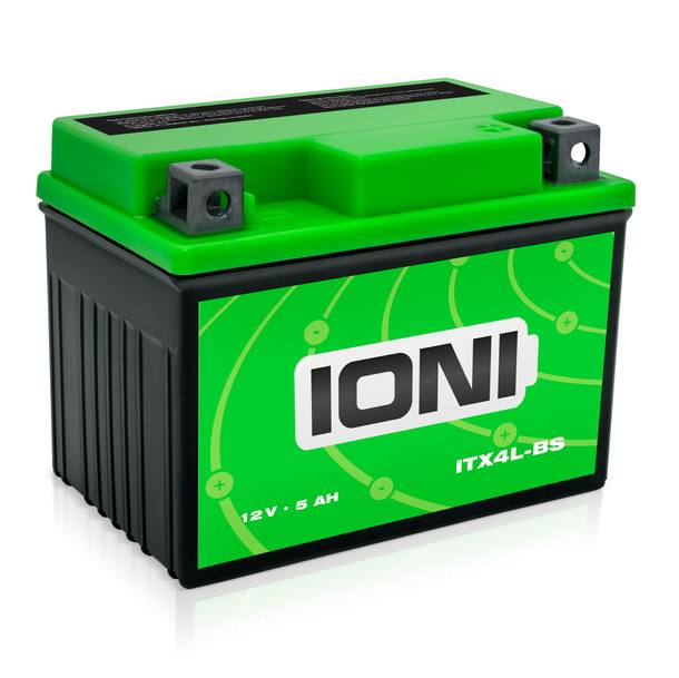 Batterie 12V 5Ah AGM IONI ITX4L-BS SLA4L-BS Motorrad ähnl. CB4L-B 12N4-3B YB4L-A – Bild 1