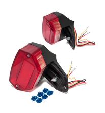 Fanale posteriore a LED 12V incl. staffa e luce targa rossa per ciclomotori Zündapp / Kreidler